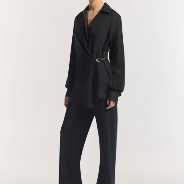 Viktoria & Woods Hercules Silk Wrap Shirt - Tops - Minimalist Australian Fashion at Coveti
