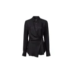 Viktoria & Woods Hercules Silk Wrap Shirt - Tops - Minimalist Australian Fashion at Coveti