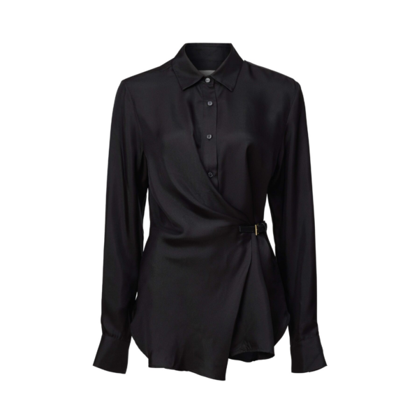 Viktoria & Woods Hercules Silk Wrap Shirt - Tops - Minimalist Australian Fashion at Coveti