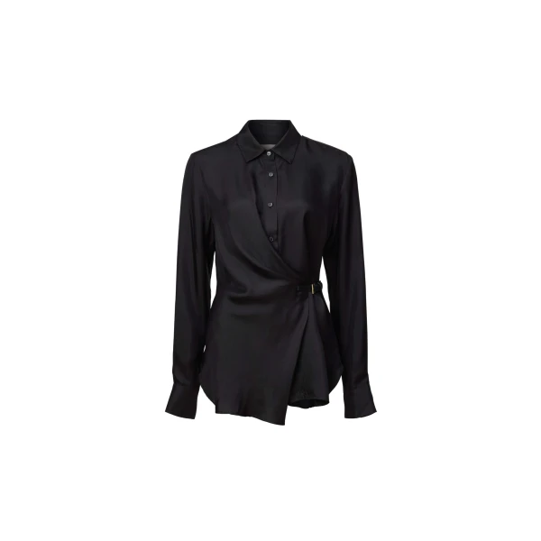 Viktoria & Woods Hercules Silk Wrap Shirt - Tops - Minimalist Australian Fashion at Coveti