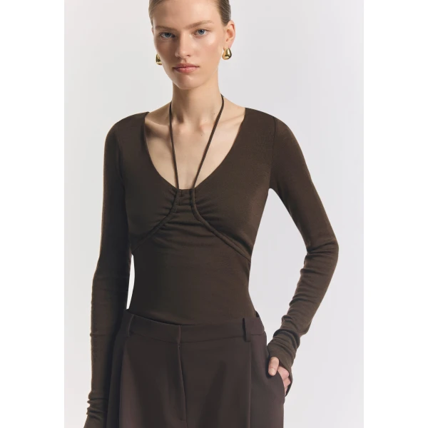 Viktoria and Woods Priscilla Merino Top, view 3