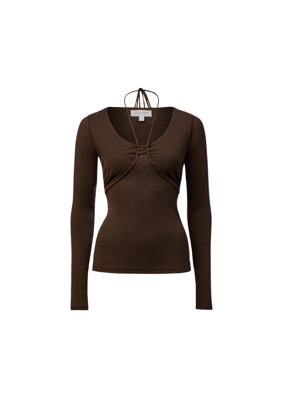 Viktoria & Woods Priscilla Merino Top - Tops - Minimalist Australian Fashion at Coveti