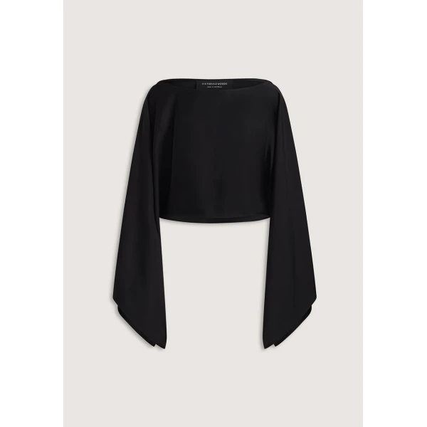 Viktoria & Woods Romance Cape Top - Tops - Minimalist Australian Fashion at Coveti