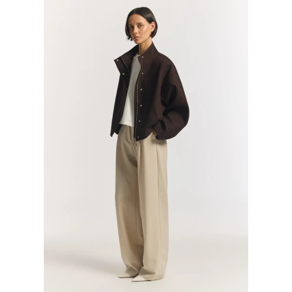 Viktoria and Woods Salvation Wool Bomber Jacket, view 4