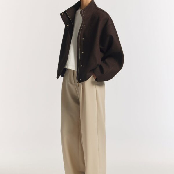 Viktoria & Woods Salvation Wool Bomber - Jackets - Minimalist Australian Fashion at Coveti