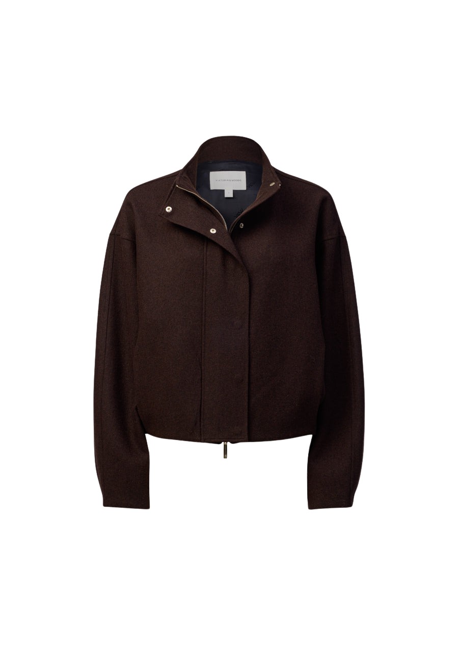 Viktoria & Woods Salvation Wool Bomber - Jackets - Minimalist Australian Fashion at Coveti