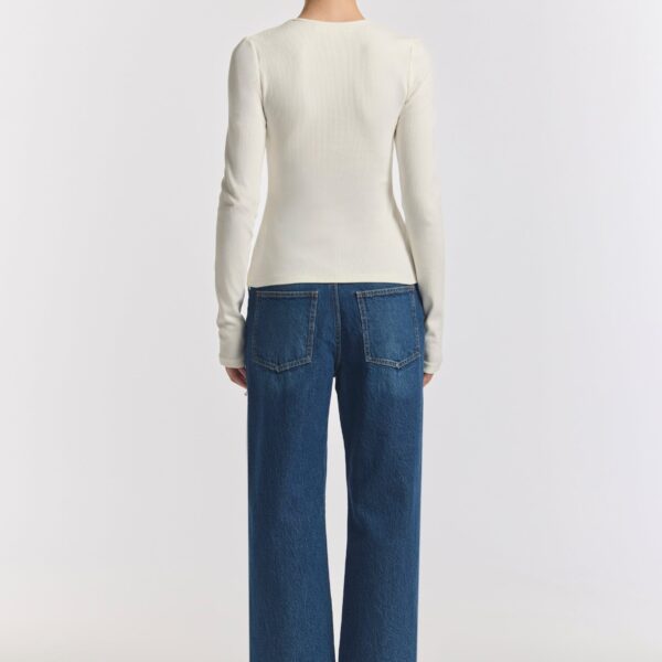 Viktoria & Woods Woods Rib Longsleeve Tee - Tops - Minimalist Australian Fashion at Coveti