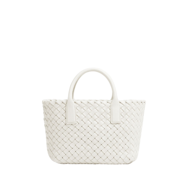 Khaite Mini Cabat in White - White Mini Bags - The Lotus Tote Bag - Shop at Coveti