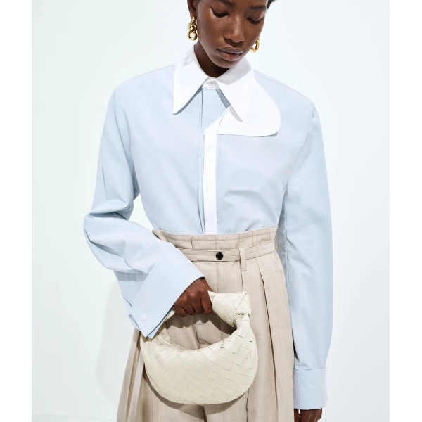 Khaite Mini Jodie in Chalk - White Mini Bags - The Lotus Tote Bag - Shop at Coveti