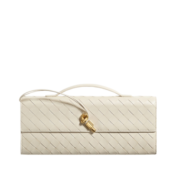 Khaite Women's Andiamo Clutch in Sea salt - White Clutch Bags - The Lotus Tote Bag - Shop at Coveti