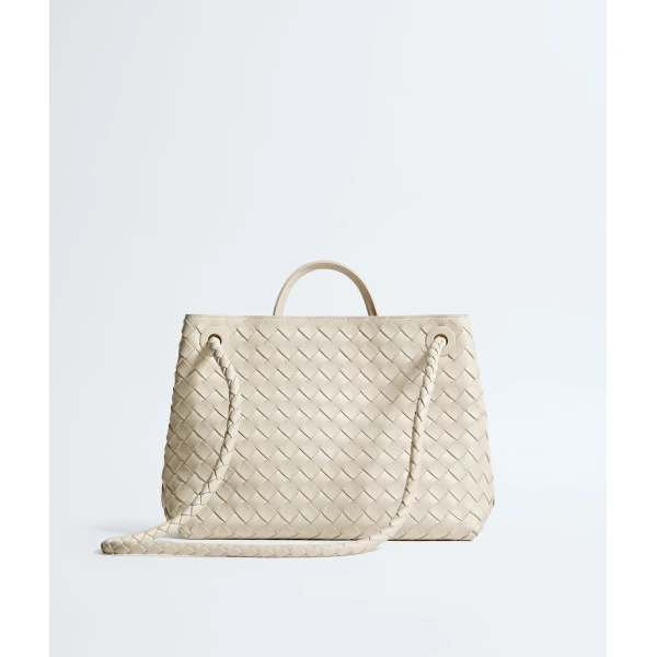 Khaite Women's Andiamo in Sea salt - White Totes & Top-Handle Bags - The Lotus Tote Bag - Shop at Coveti