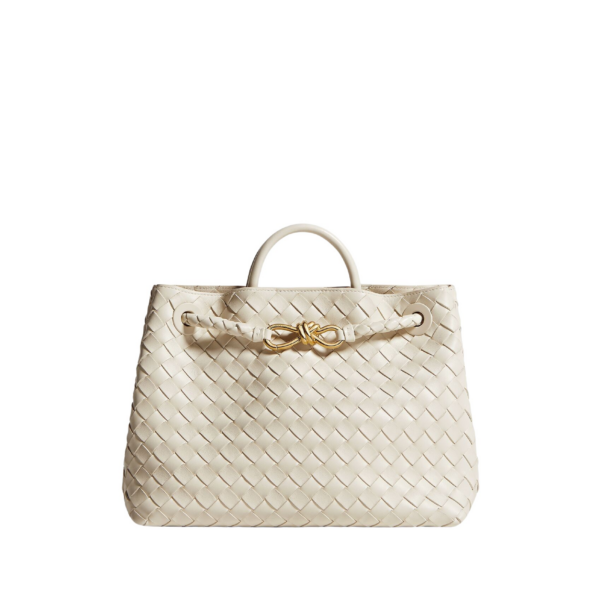 Khaite Women's Andiamo in Sea salt - White Totes & Top-Handle Bags - The Lotus Tote Bag - Shop at Coveti