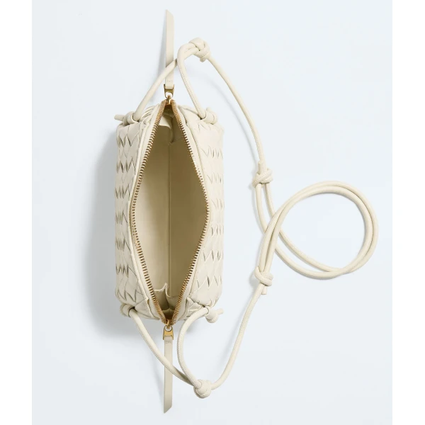 Khaite Women's Intrecciato Concert Pouch in Sea salt - White Clutch Bags - The Lotus Tote Bag - Shop at Coveti
