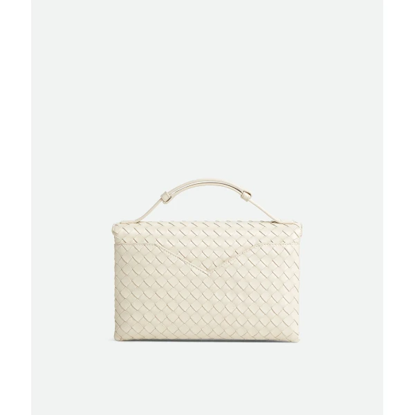 Khaite Women's Knot Lock in Sea salt - White Clutch Bags - The Lotus Tote Bag - Shop at Coveti