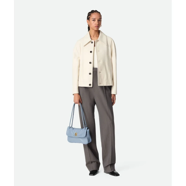 Khaite Women's Madison in Ice - White Shoulder & Crossbody Bags - The Lotus Tote Bag - Shop at Coveti