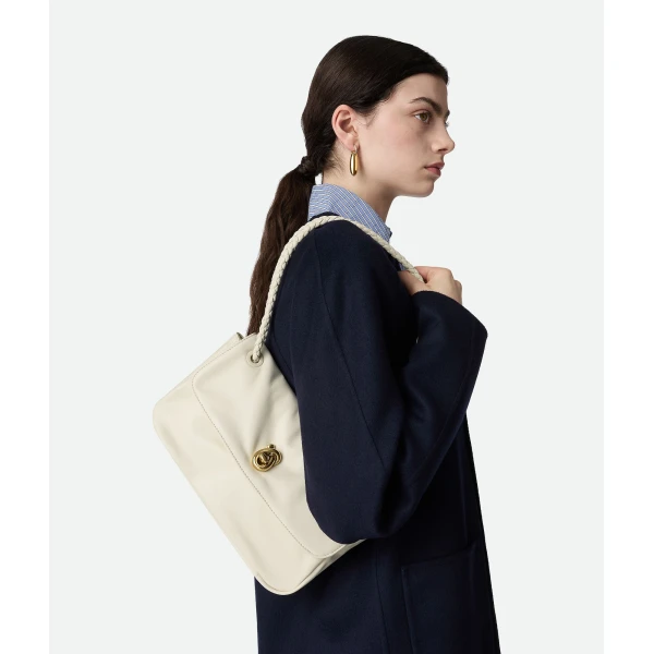 Khaite Women's Madison in Sea salt - White Shoulder & Crossbody Bags - The Lotus Tote Bag - Shop at Coveti