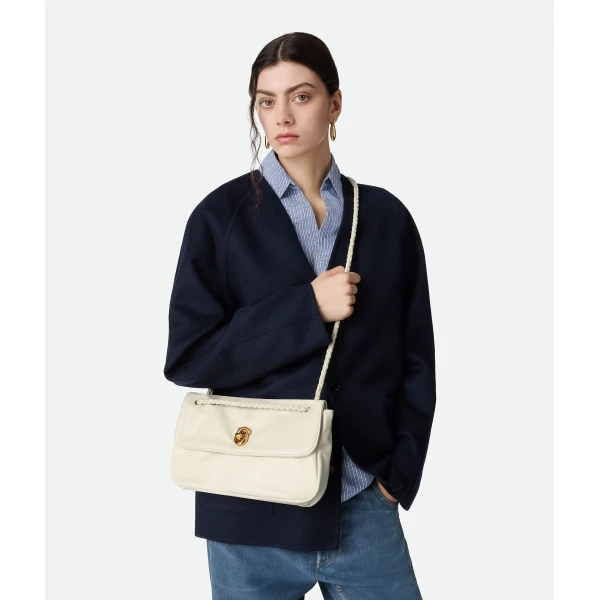 Khaite Women's Madison in Sea salt - White Shoulder & Crossbody Bags - The Lotus Tote Bag - Shop at Coveti