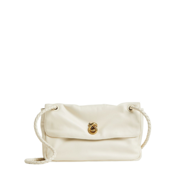 Khaite Women's Madison in Sea salt - White Shoulder & Crossbody Bags - The Lotus Tote Bag - Shop at Coveti