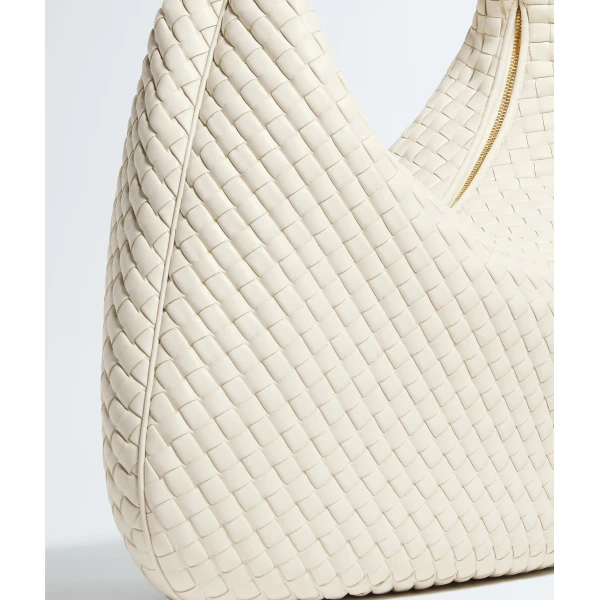 Khaite Women's Maxi Veneta in Sea salt - White Shoulder & Crossbody Bags - The Lotus Tote Bag - Shop at Coveti