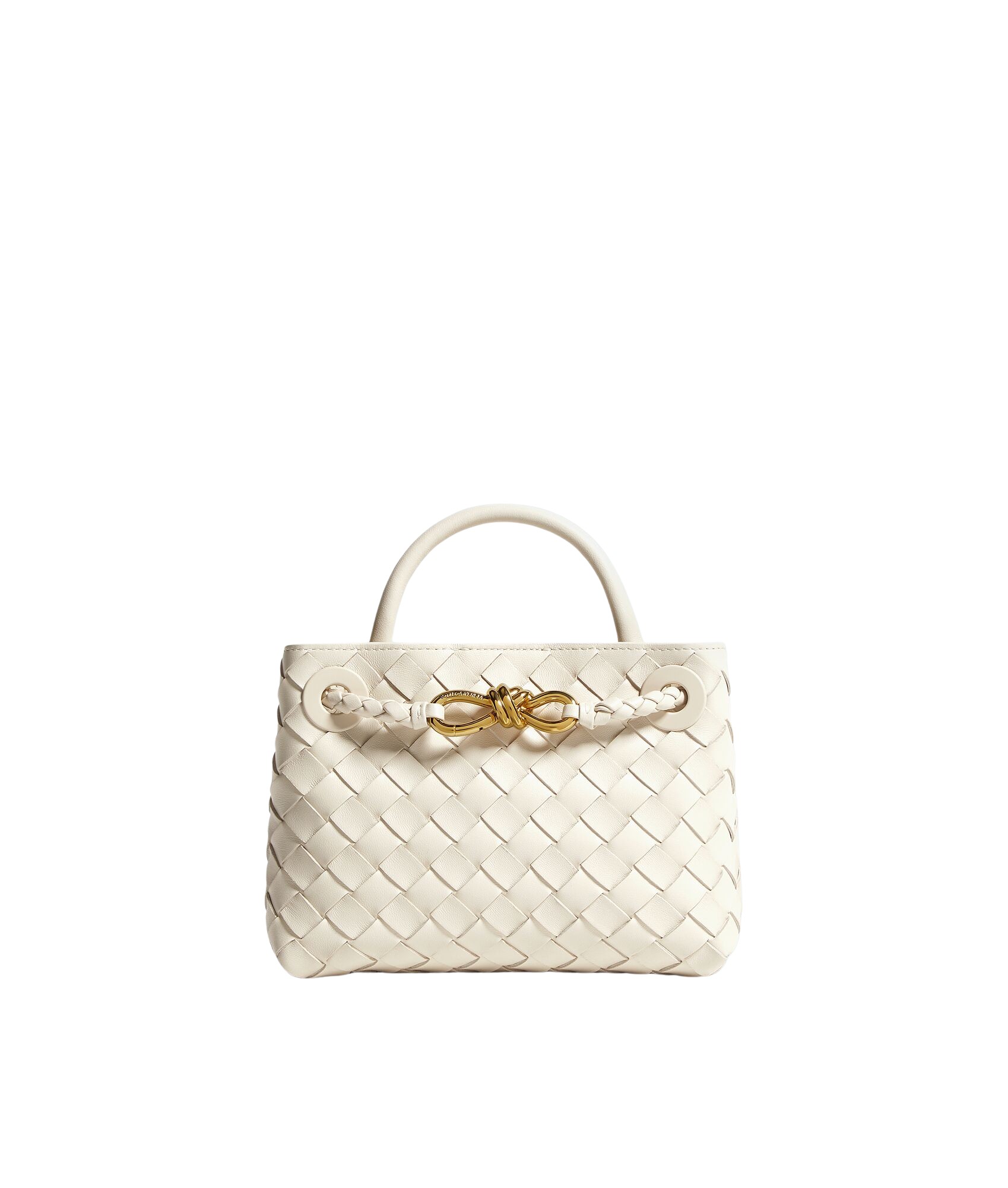 Khaite Women's Mini Andiamo in Sea salt - White Mini Bags - The Lotus Tote Bag - Shop at Coveti