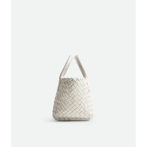 Khaite Women's Mini Cabat in White - White Mini Bags - The Lotus Tote Bag - Shop at Coveti
