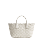 Khaite Women's Mini Cabat in White - White Mini Bags - The Lotus Tote Bag - Shop at Coveti