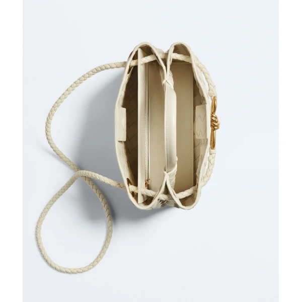 Khaite Women's Small Andiamo in Sea salt - White Totes & Top-Handle Bags - The Lotus Tote Bag - Shop at Coveti