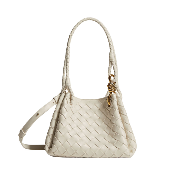 Khaite Women's Small Parachute in Sea salt - White Shoulder & Crossbody Bags - The Lotus Tote Bag - Shop at Coveti