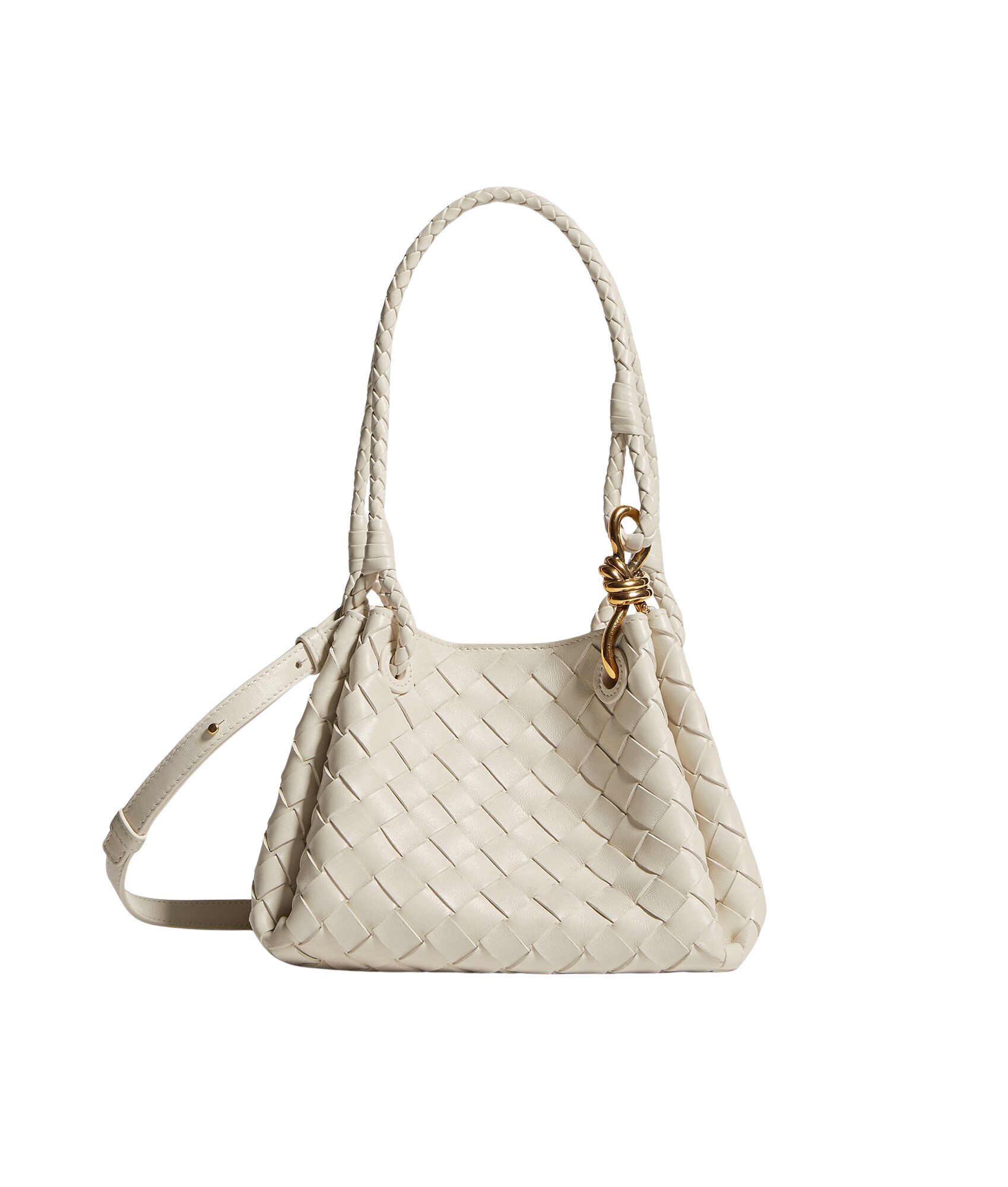 Khaite Women's Small Parachute in Sea salt - White Shoulder & Crossbody Bags - The Lotus Tote Bag - Shop at Coveti