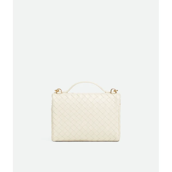 Khaite Women's Small Soft Vanity in Sea salt - White Clutch Bags - The Lotus Tote Bag - Shop at Coveti