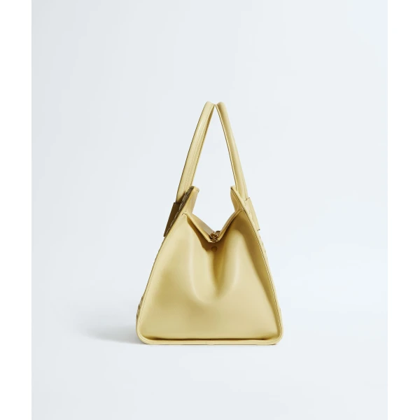 Khaite Women's Barbara Tote in Butter yellow - Yellow Totes & Top-Handle Bags - The Lotus Tote Bag - Shop at Coveti