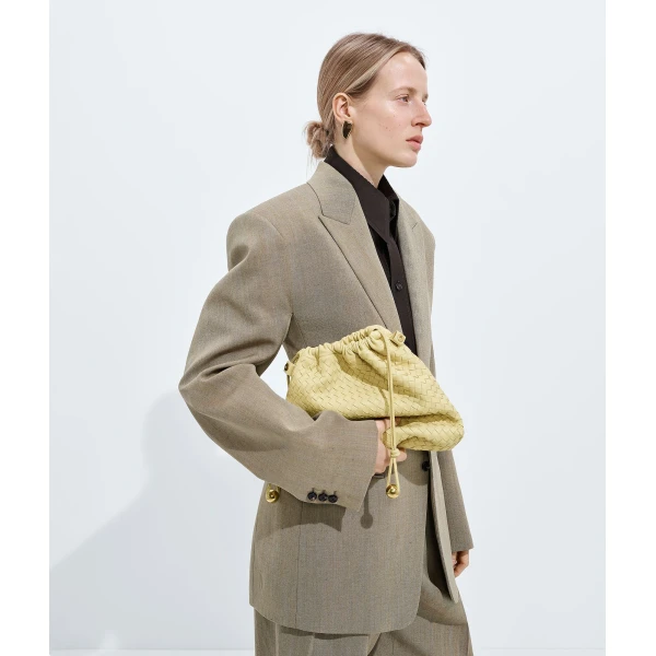 Khaite Women's Dustbag  in Butter yellow - Yellow Shoulder & Crossbody Bags - The Lotus Tote Bag - Shop at Coveti