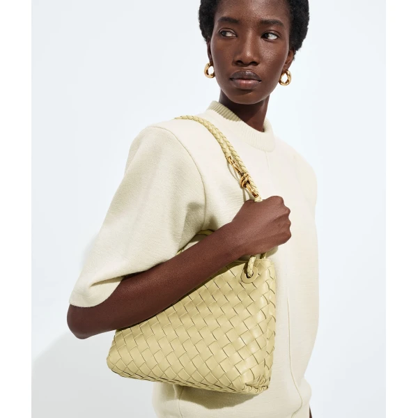 Khaite Women's Small Andiamo in Butter yellow - Yellow Totes & Top-Handle Bags - The Lotus Tote Bag - Shop at Coveti