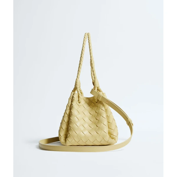 Khaite Women's Small Parachute in Butter yellow - Yellow Shoulder & Crossbody Bags - The Lotus Tote Bag - Shop at Coveti