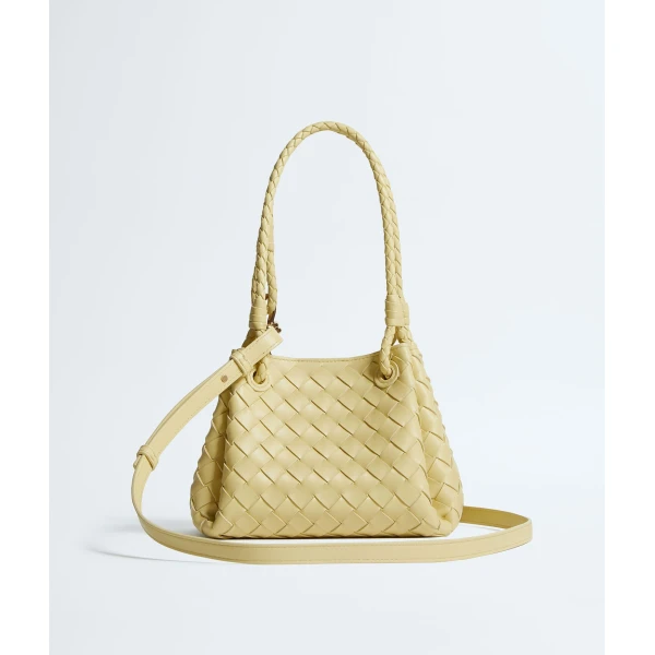 Khaite Women's Small Parachute in Butter yellow - Yellow Shoulder & Crossbody Bags - The Lotus Tote Bag - Shop at Coveti
