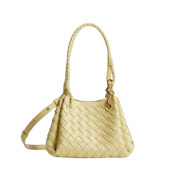 Khaite Women's Small Parachute in Butter yellow - Yellow Shoulder & Crossbody Bags - The Lotus Tote Bag - Shop at Coveti