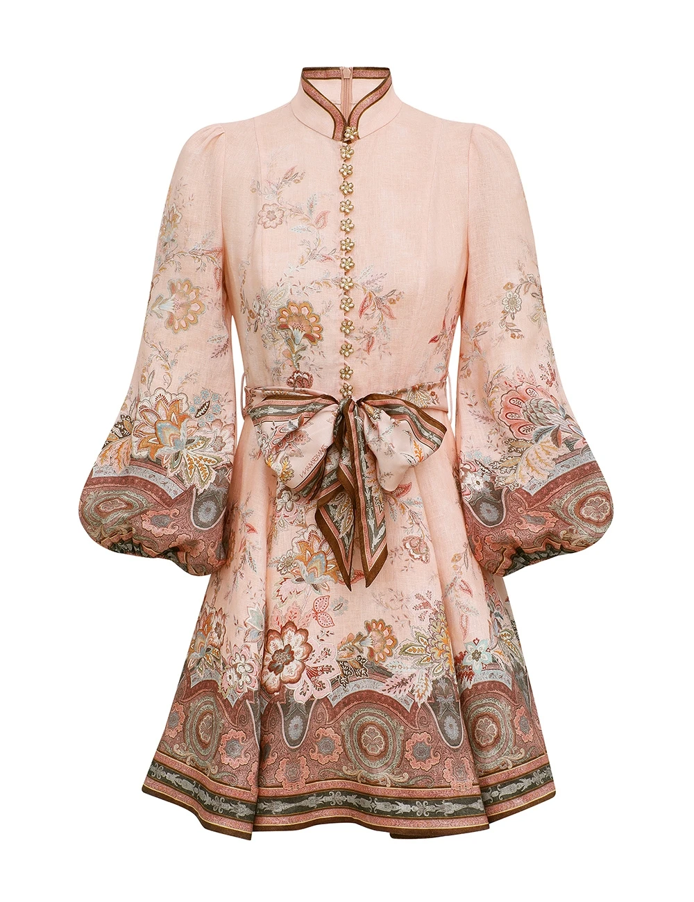 Zimmermann Alchemy Button Mini Dress | Ready to Wear Collection Coveti Elevate your elegance in this Zimmermann Dresses available now at Coveti