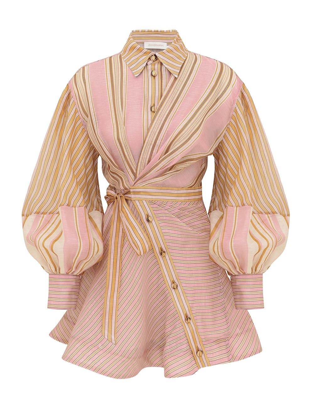 Zimmermann Alchemy Striped Mini Dress