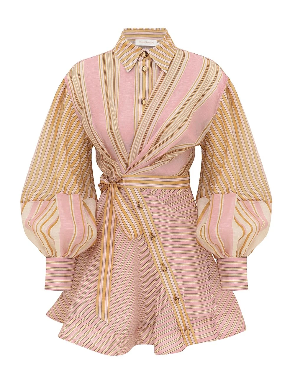 Zimmermann Alchemy Striped Mini Dress | Ready to Wear Collection Coveti Elevate your elegance in this Zimmermann Dresses available now at Coveti