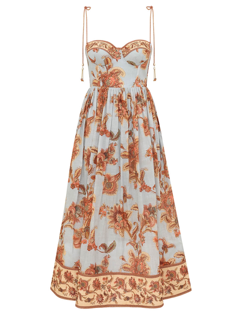 Zimmermann Aster Corset Midi Dress