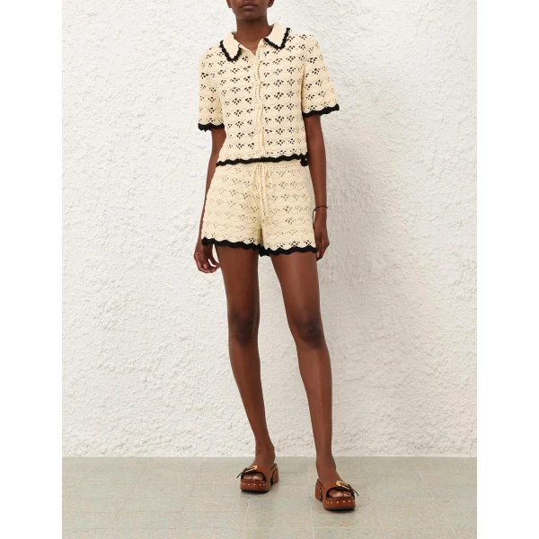 Zimmermann Aster Crochet Short, view 2