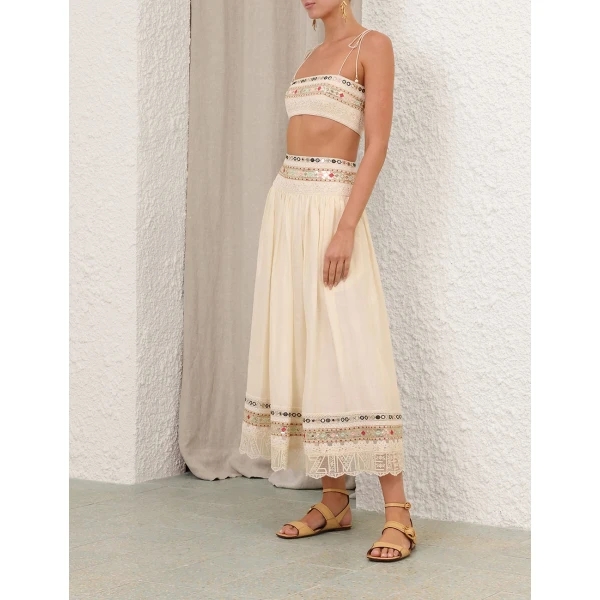 Elevate your elegance in this Zimmermann Skirts available now at Coveti
