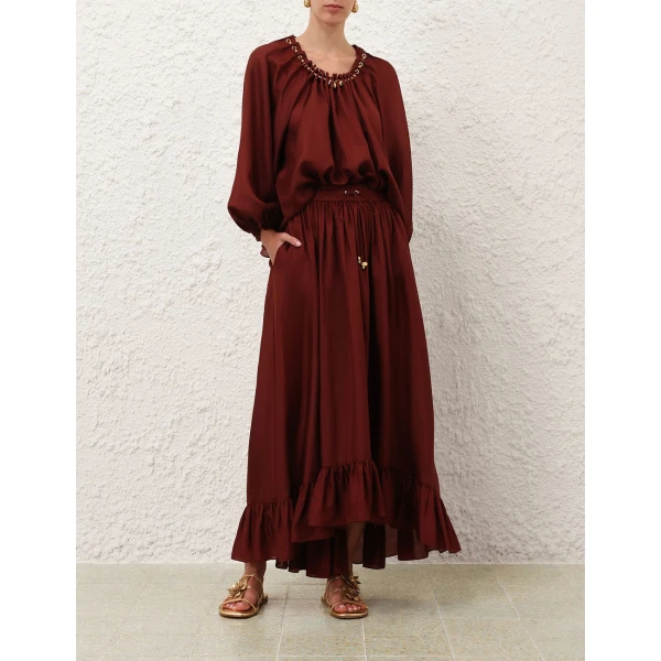 Elevate your elegance in this Zimmermann Skirts available now at Coveti