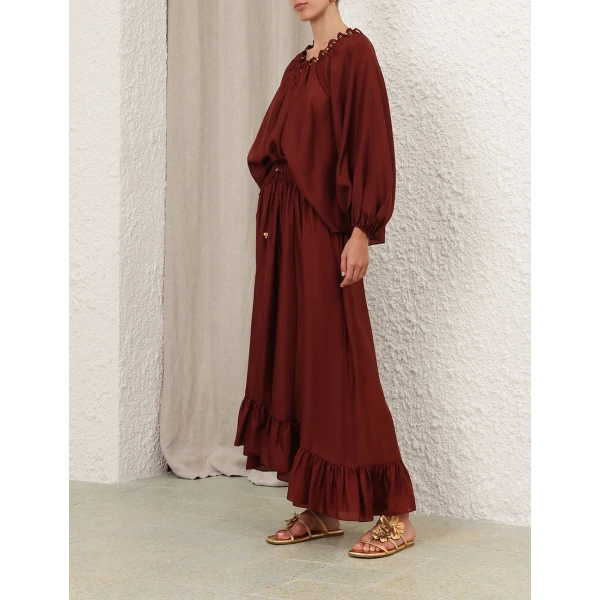 Elevate your elegance in this Zimmermann Skirts available now at Coveti