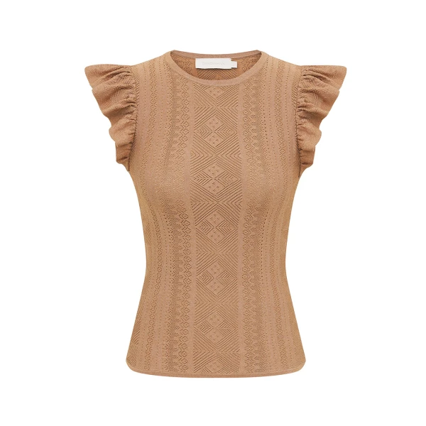 Elevate your elegance in this Zimmermann Tops available now at Coveti