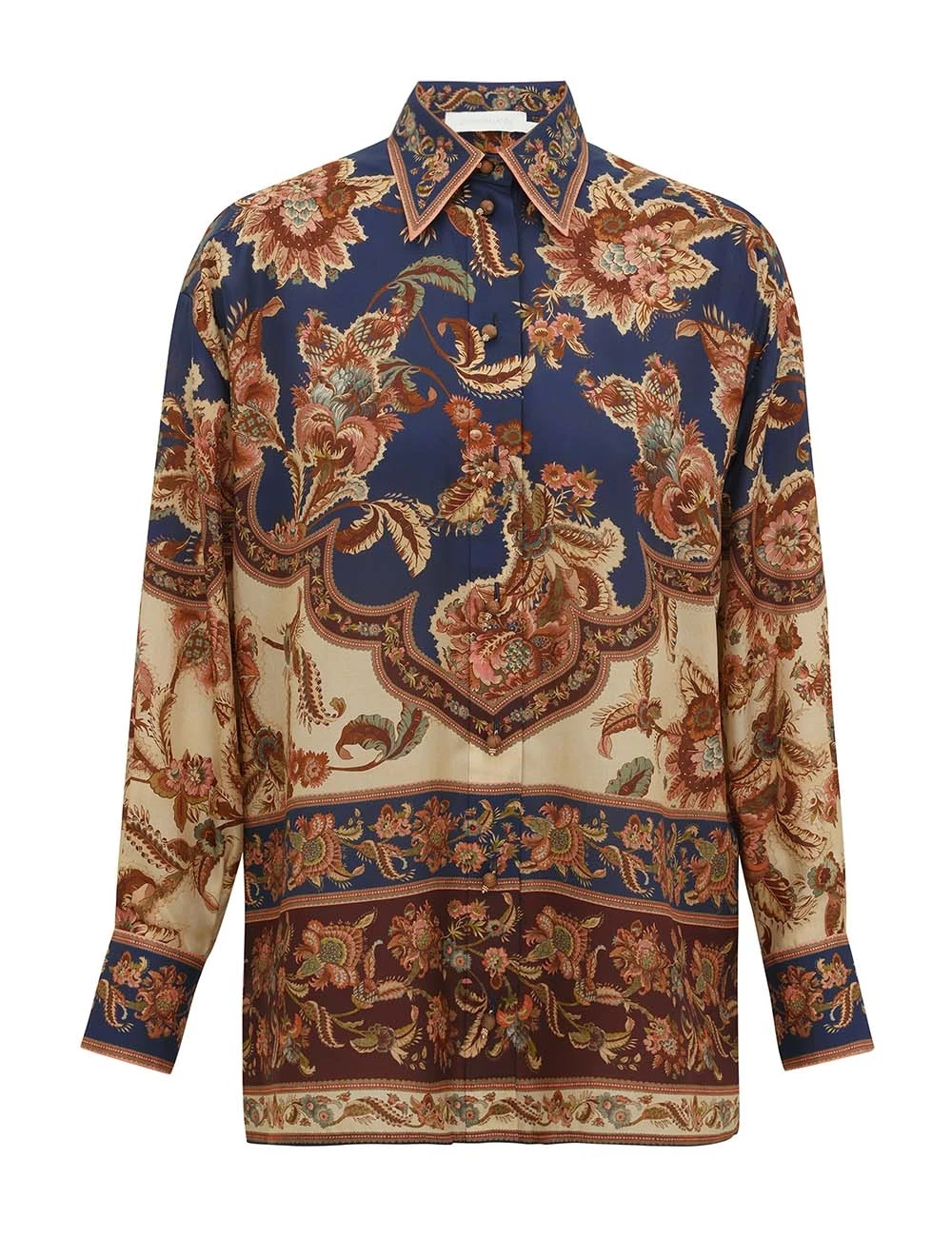Zimmermann Aster Relaxed Shirt | Ready to Wear Collection Coveti Elevate your elegance in this Zimmermann Tops available now at Coveti