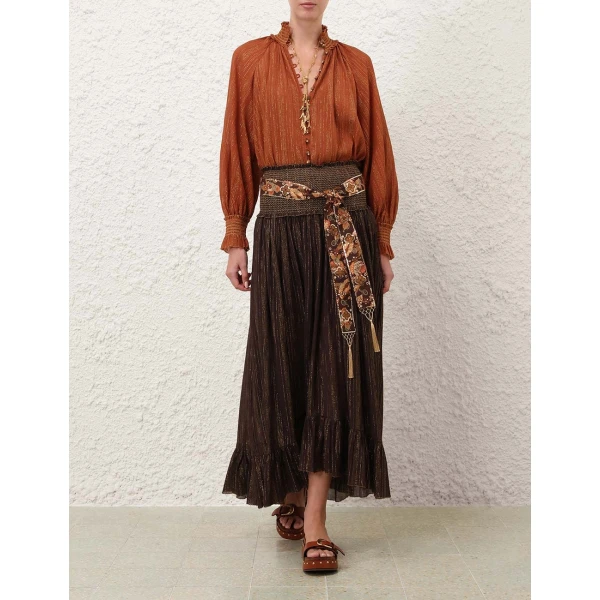 Elevate your elegance in this Zimmermann Skirts available now at Coveti
