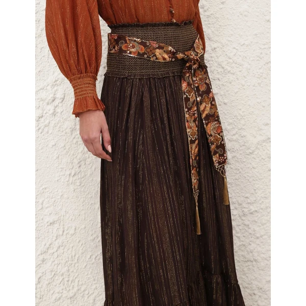 Elevate your elegance in this Zimmermann Skirts available now at Coveti