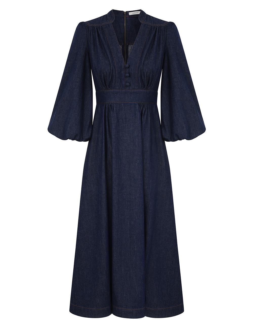 Zimmermann Awaken Denim Midi Dress