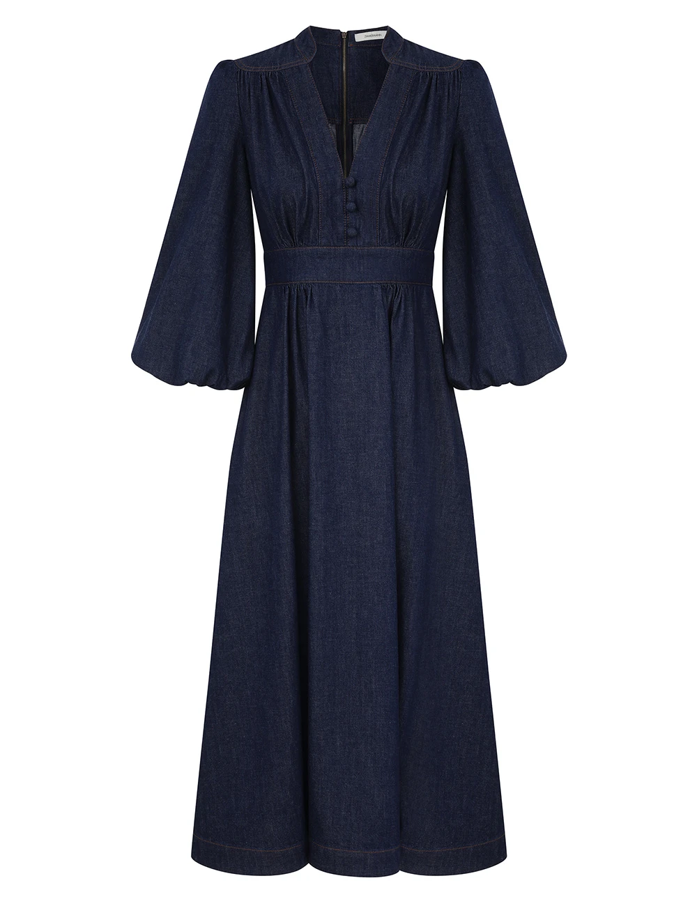 Zimmermann Awaken Denim Midi Dress | Ready to Wear Collection Coveti Elevate your elegance in this Zimmermann Dresses available now at Coveti